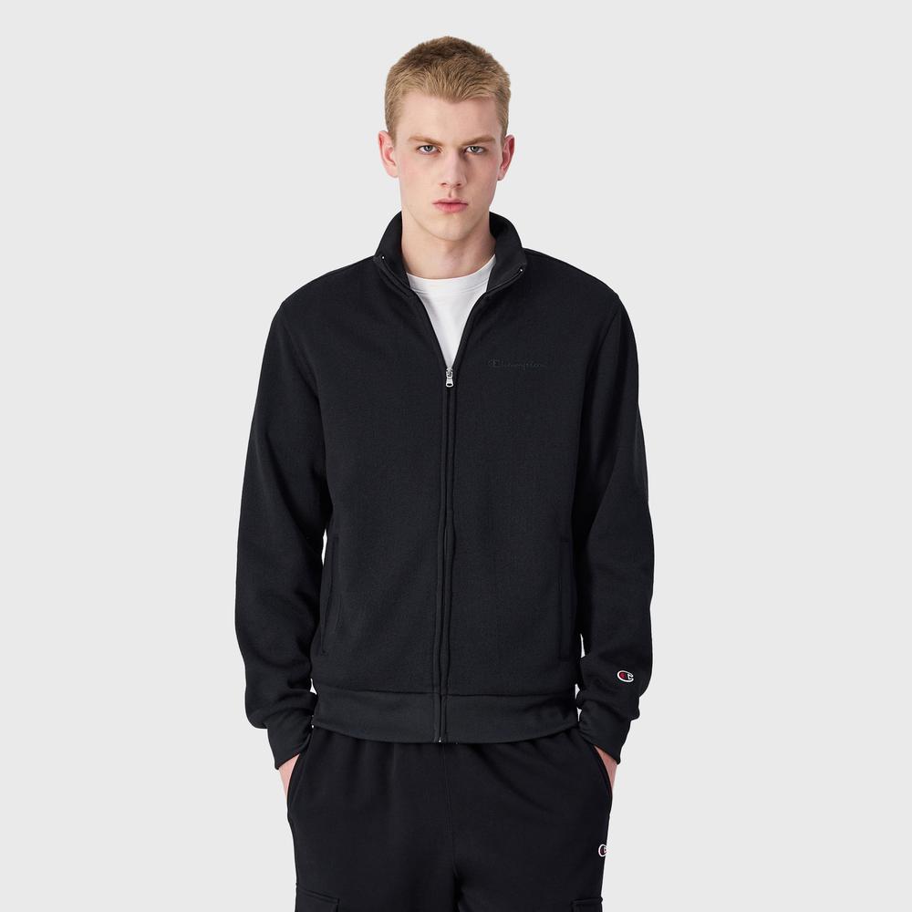 Mikina Champion Tonal C Logo Full Zip Knitted 220284-KK001 - černé