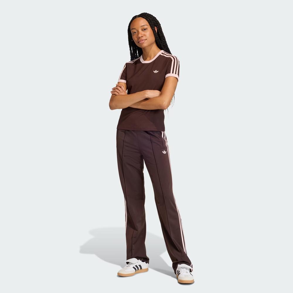 Dámská tričko adidas Originals 3-Stripes Slim KC9017 - hnedé