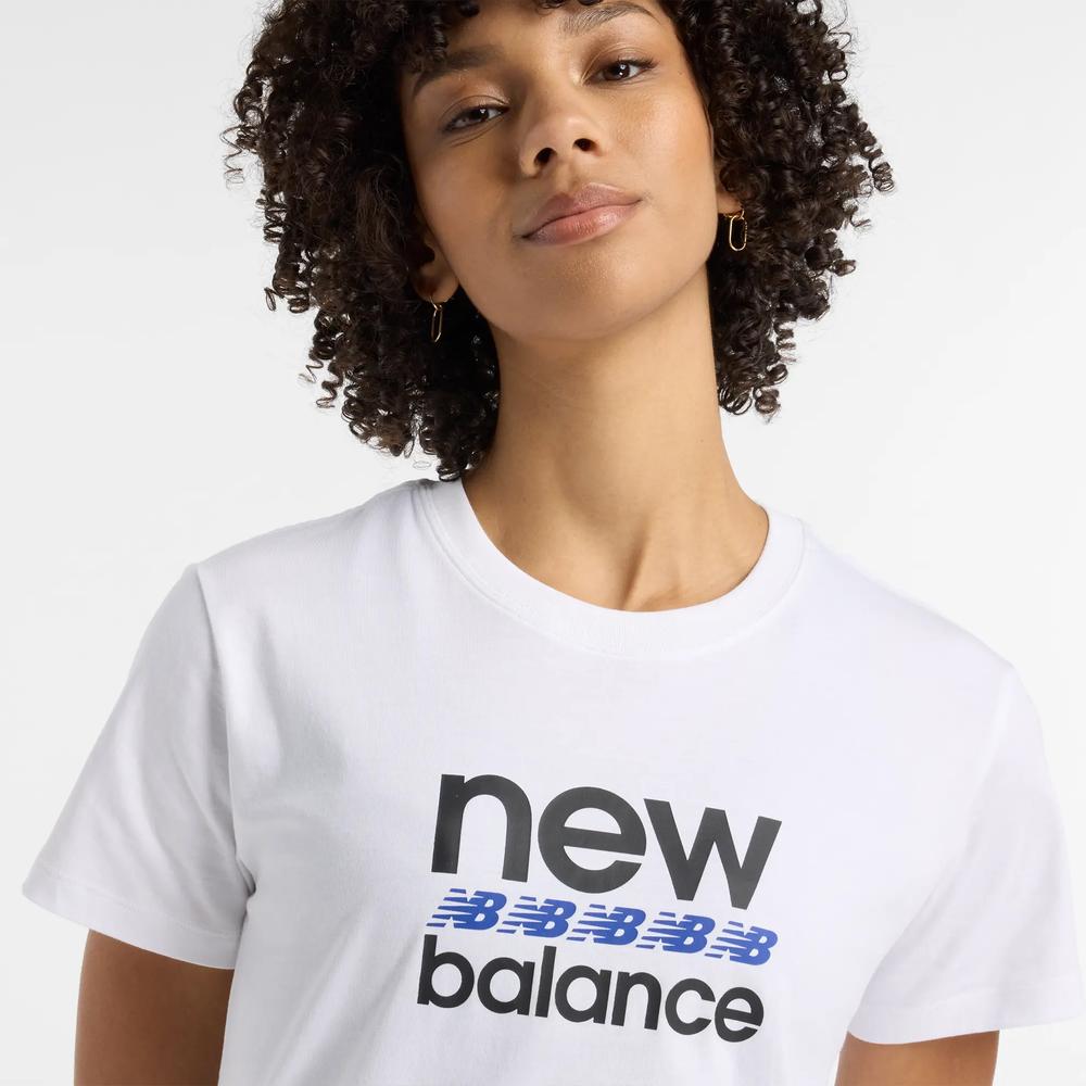 Dámské tričko New Balance WT51540WT - bílé