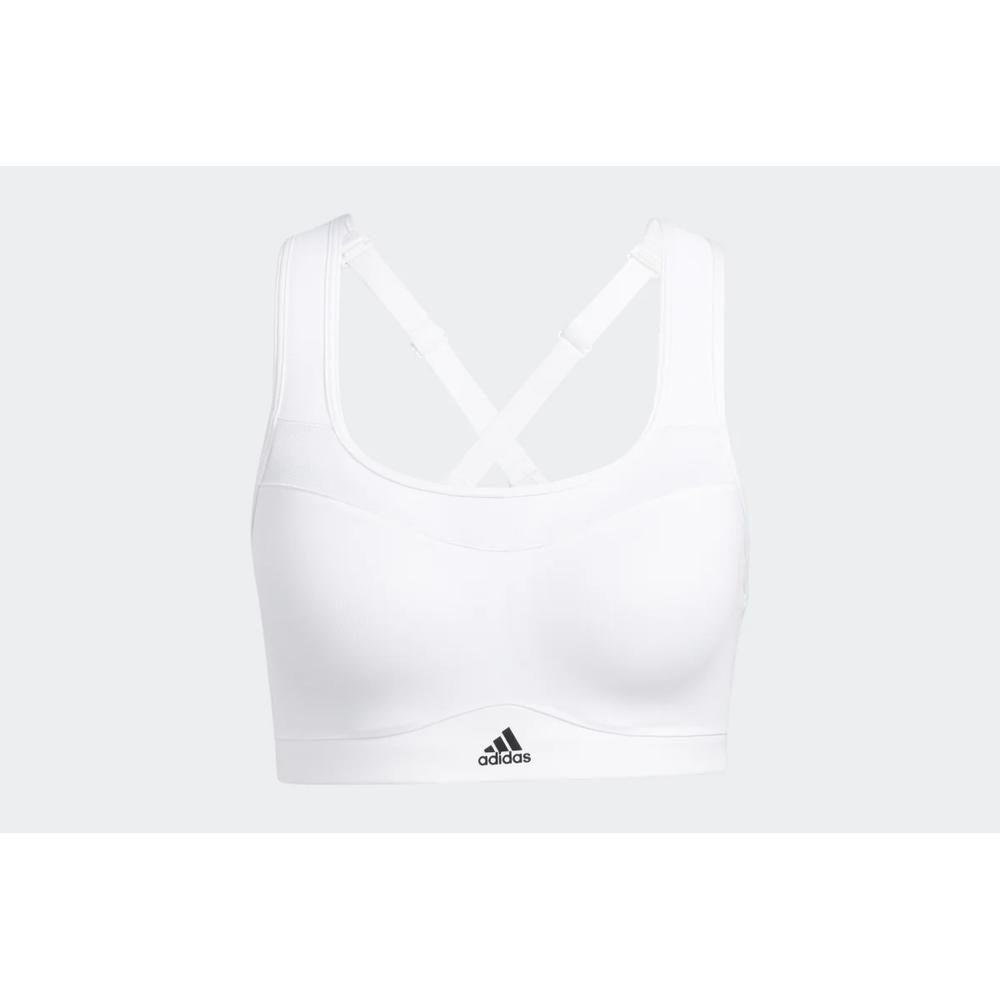 Sportovní podprsenka adidas TLRD Impact Training High-Support HC5399 - bílé