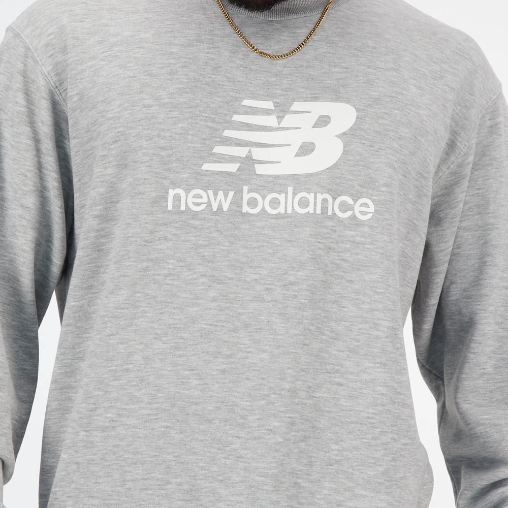 Pánská mikina New Balance MT41500AG - šedivé