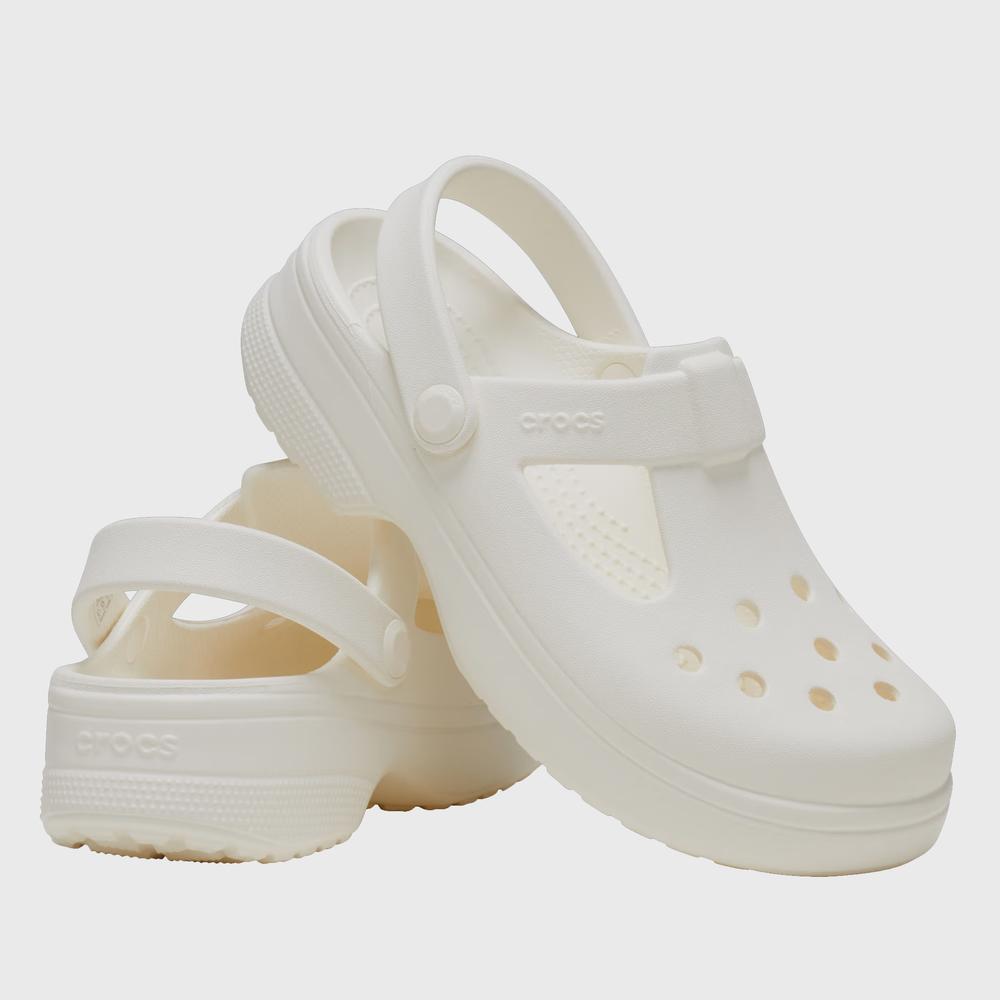 Žabky Crocs Classic Mary Jane Clog 210615-0WV - bílé