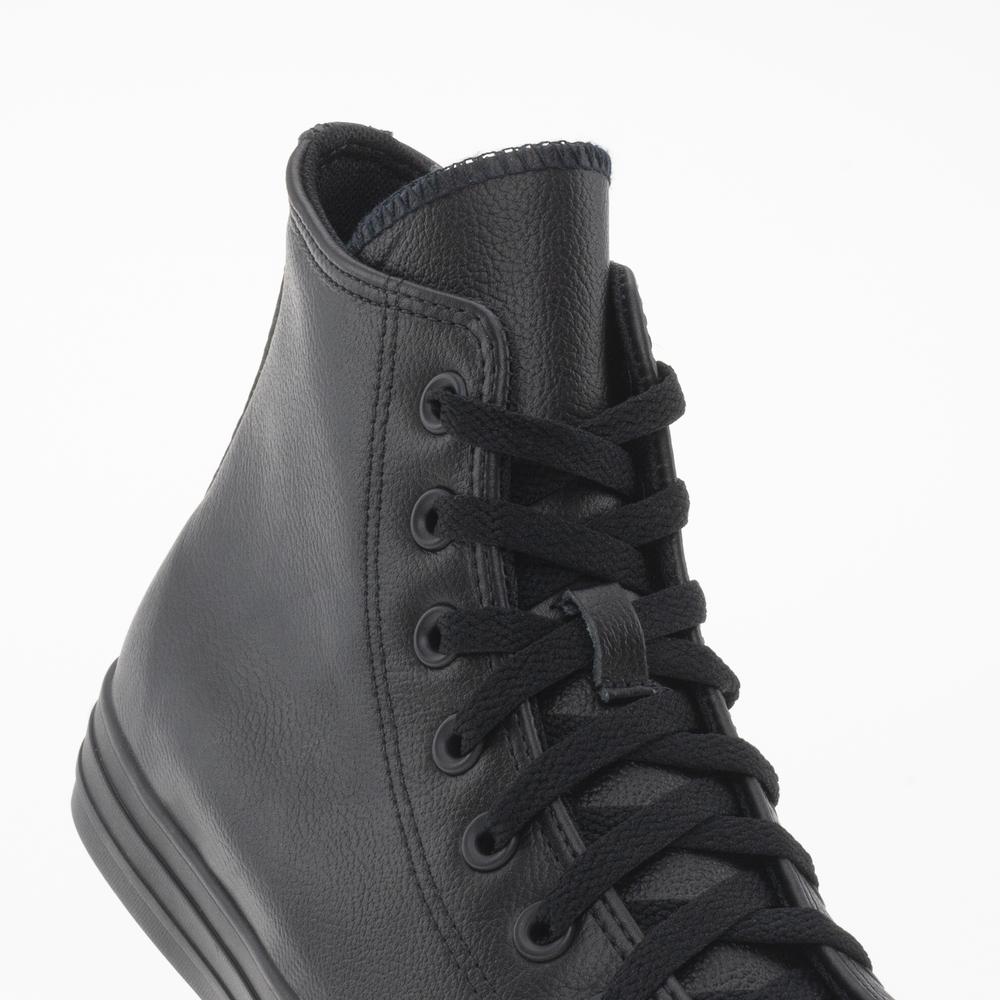 Boty Converse Chuck Taylor All Star Hi Mono Leather 135251C - černé