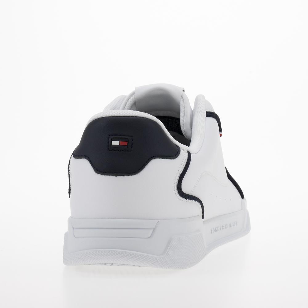 Boty Tommy Hilfiger Lo Cup Leather FM0FM04429-YBS - bílé