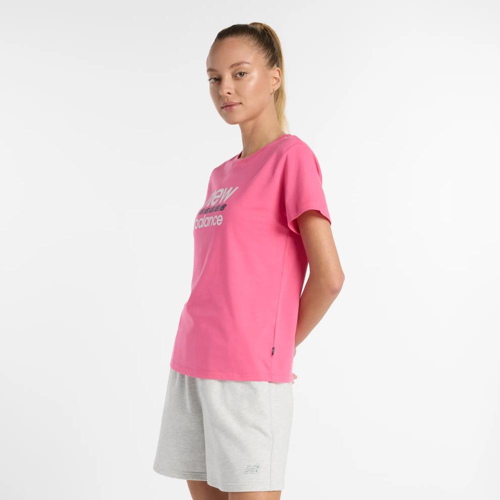 Dámské tričko New Balance WT51540DAB - růžové