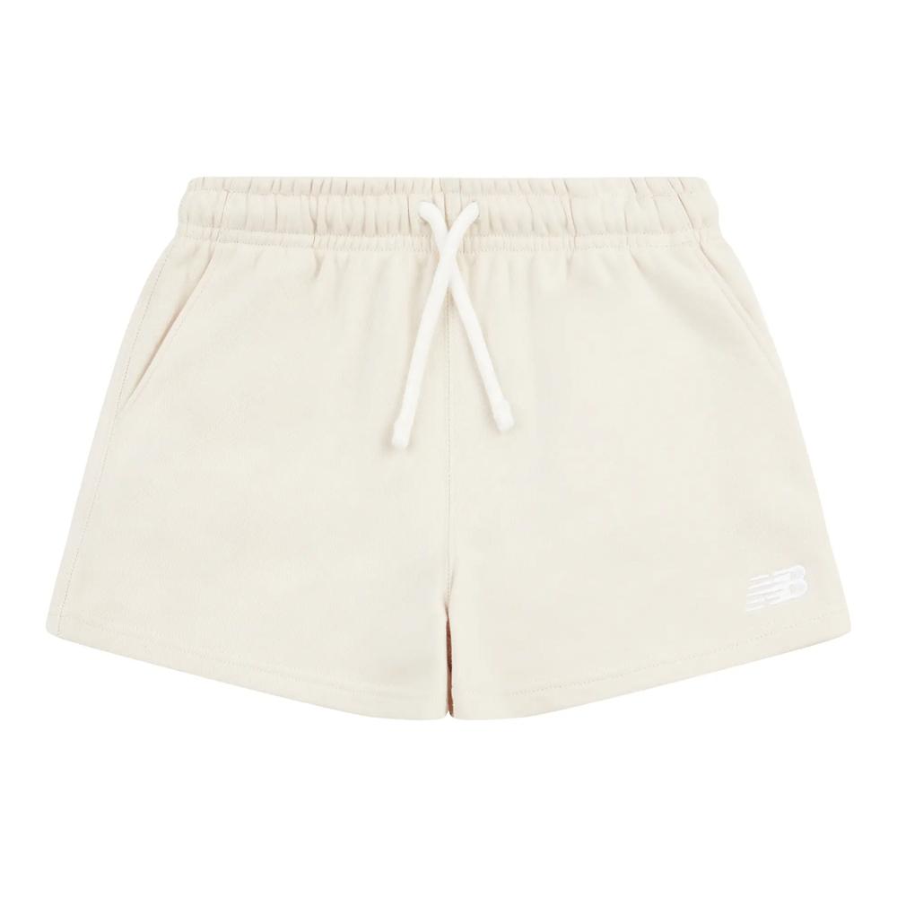 Dětské krátké kalhoty New Balance LAKG0006LIN - béžové