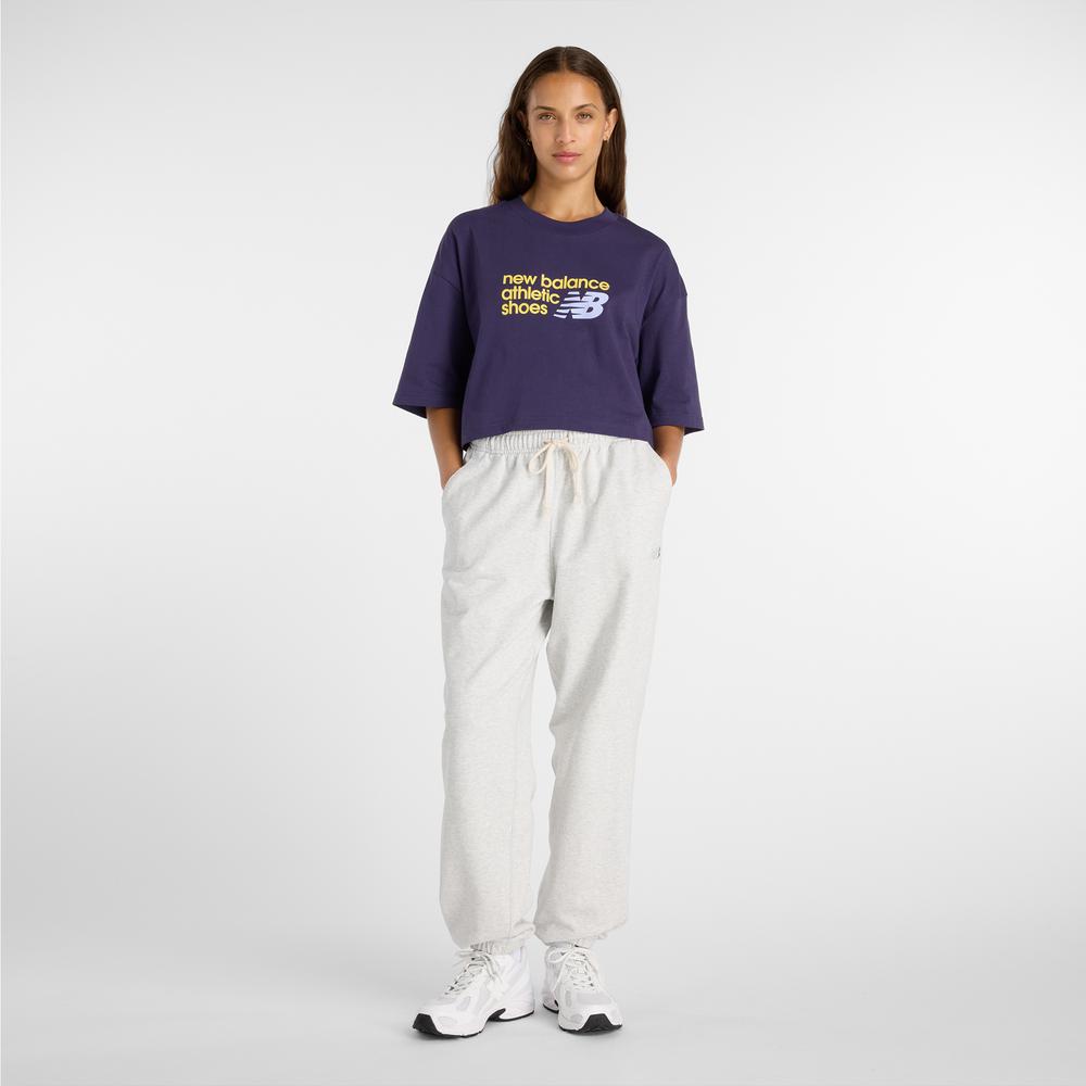 Dámské tričko New Balance WT51908BOY - fialové