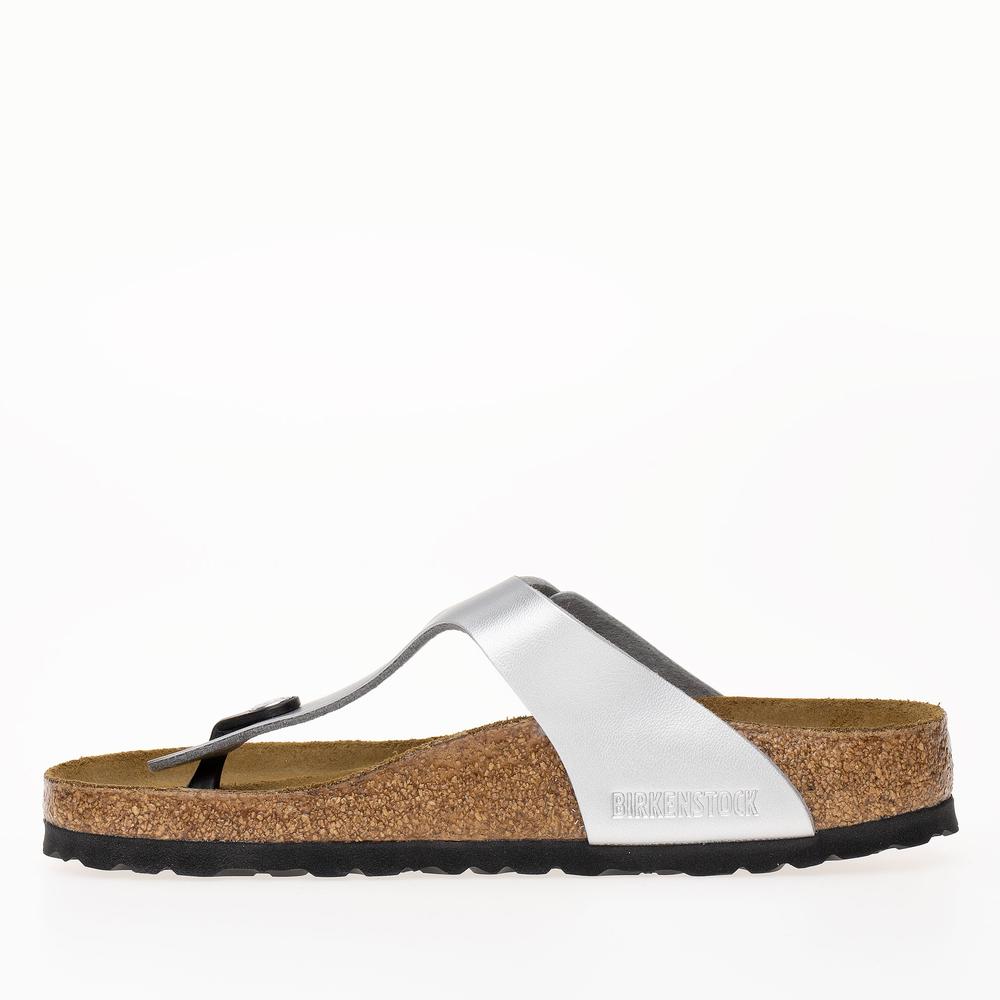 Žabky Birkenstock Gizeh 43851 - stříbně