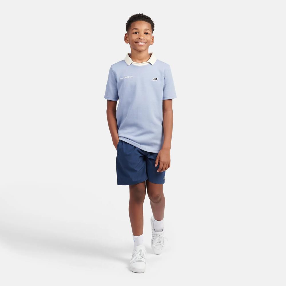 Dětské tričko New Balance LAKB0195DUS - modré