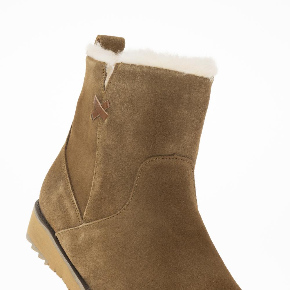 Boty Emu Australia Beach Mini 2.0 Deluxe Wool Boot W13012CHES - hnědé