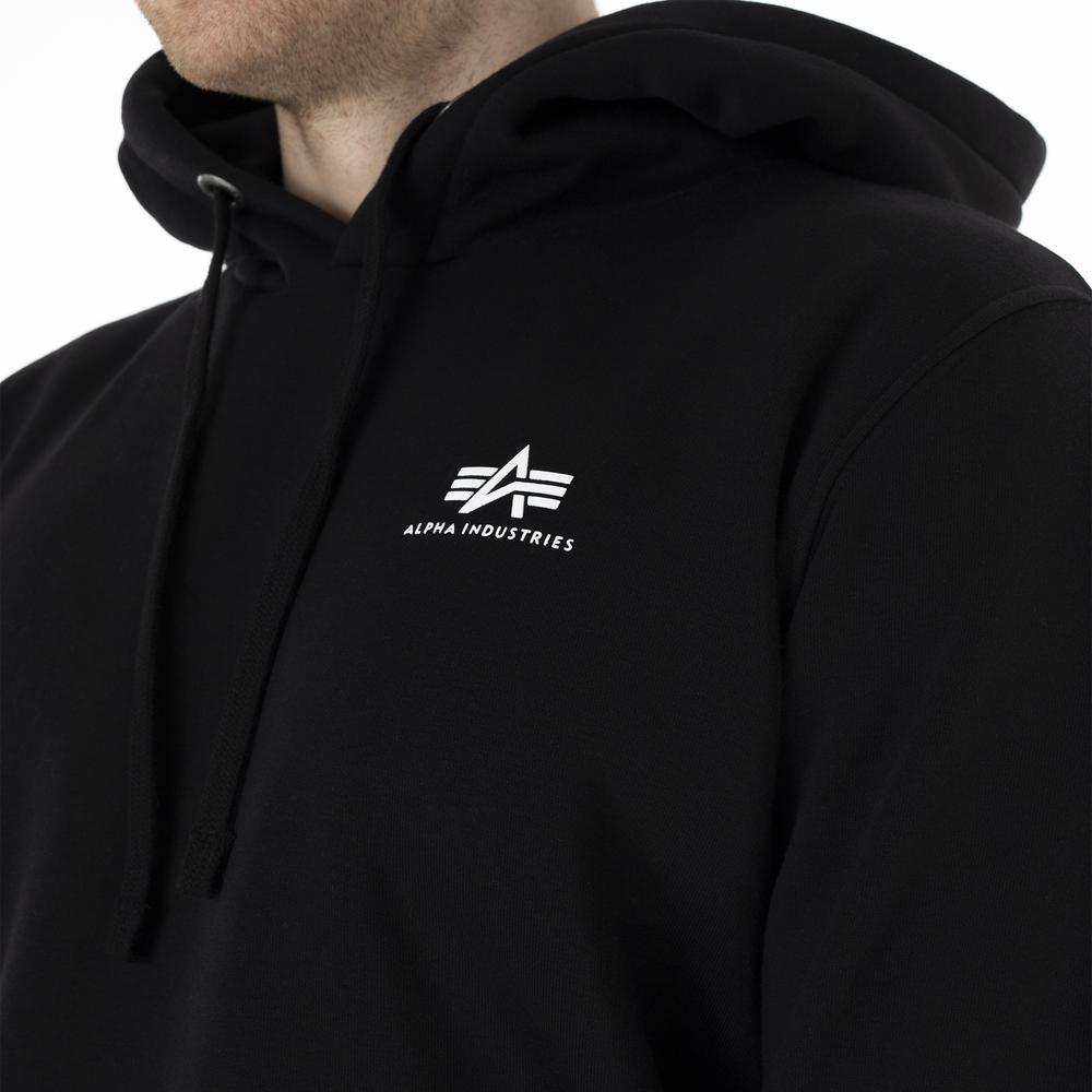 Mikina Alpha Industries Basic Hoody Small Logo 19631803 - černé