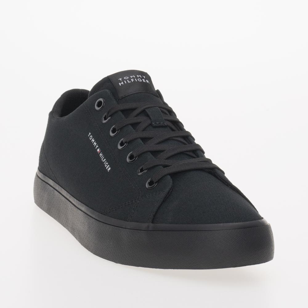 Boty Tommy Hilfiger Hi Vulc Low Canvas FM0FM04882-BDS - černé