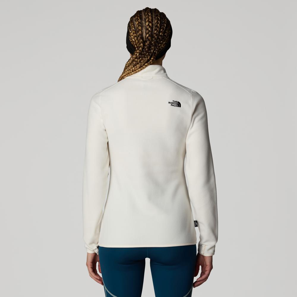 Blúza The North Face 100 Glacier Full-Zip Fleece 0A855O4HP1 - bílé