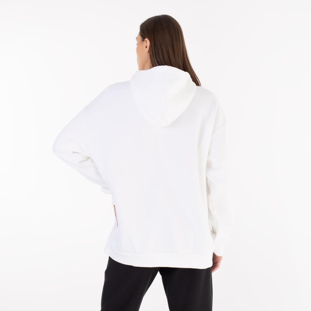 Mikina adidas Essentials Logo Boyfriend Fleece Hoodie HM1893 - bílé