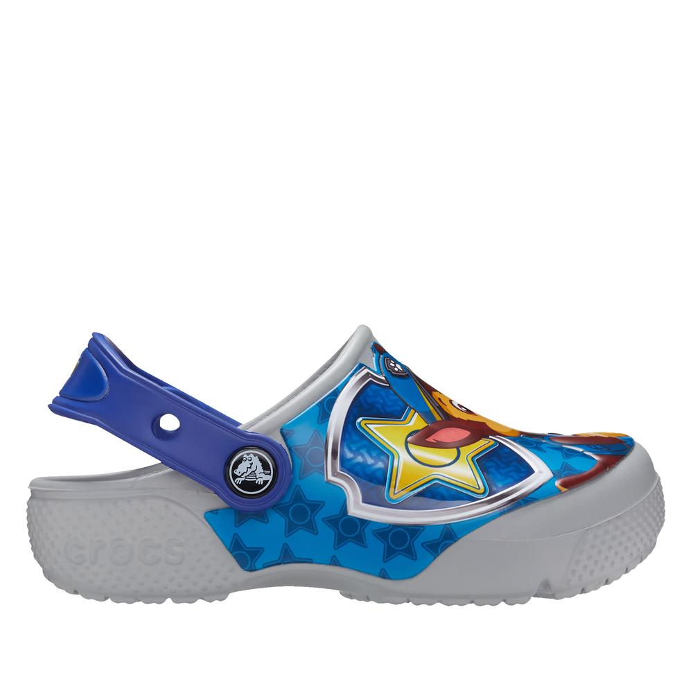 Žabky Crocs Toddler Fun Lab Paw Patrol Patch Clog 207487-007 - šedivé