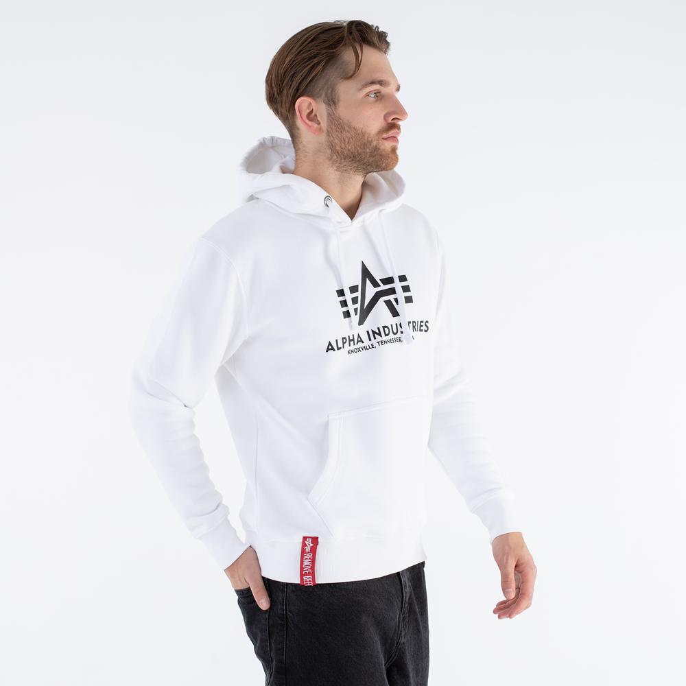 Mikina Alpha Industries Basic Hoody 17831209 - bílé