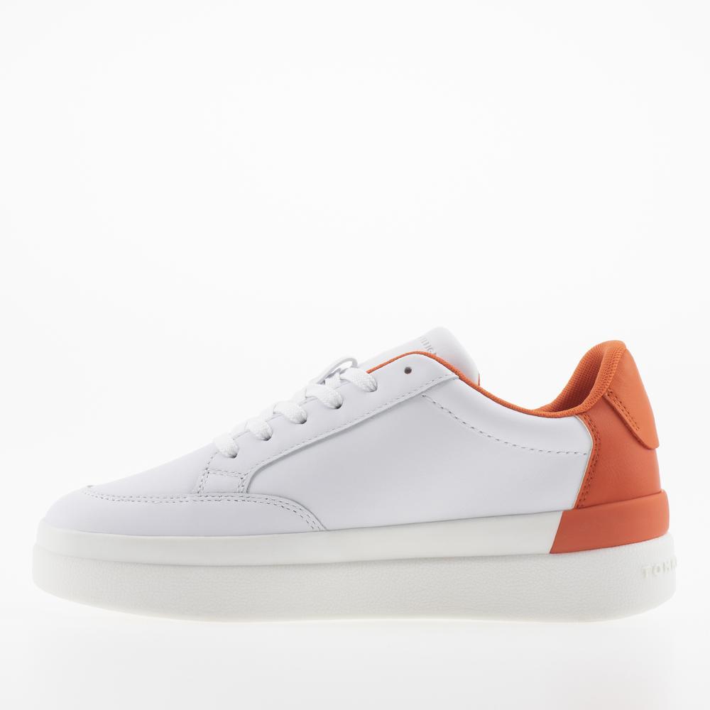 Boty Tommy Hilfiger Feminine Sneaker With Color FW0FW06896-0K9 - bílé