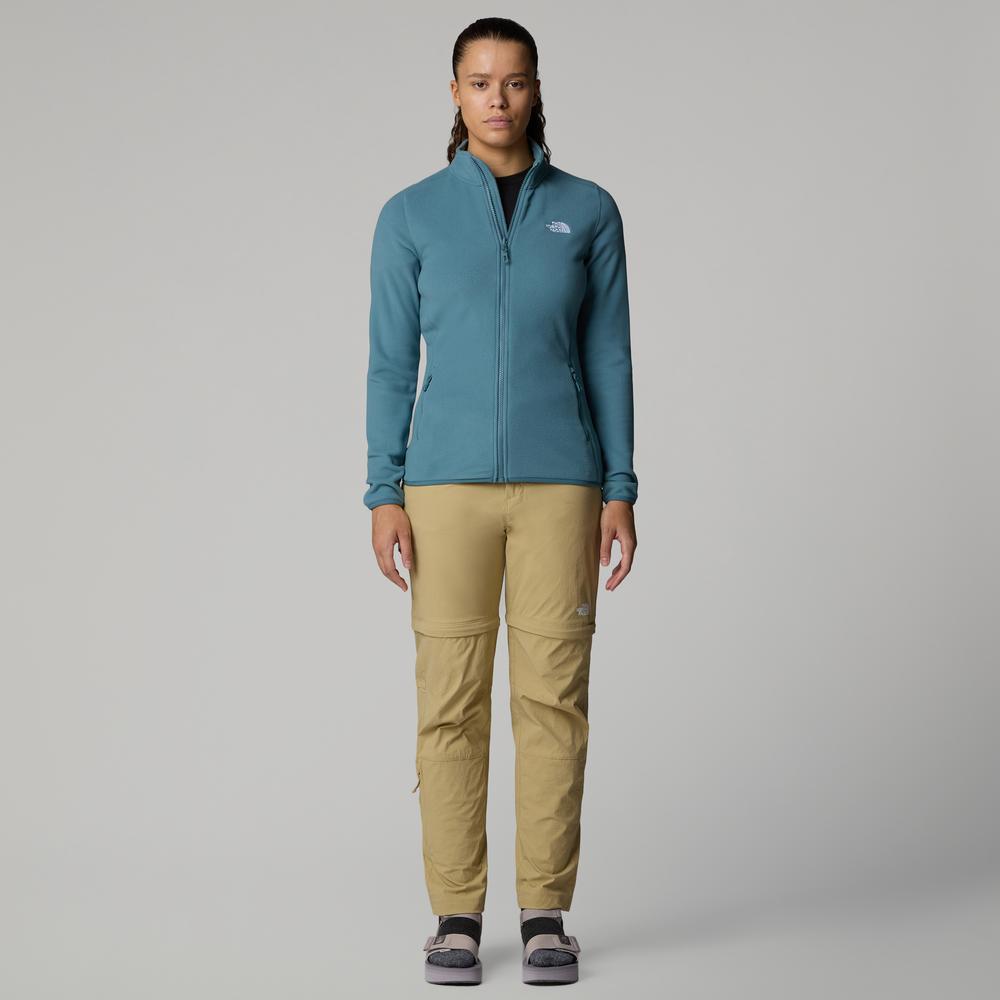 Dámské blúza The North Face 100 Glacier Full-Zip Fleece 0A855O4221 - modré
