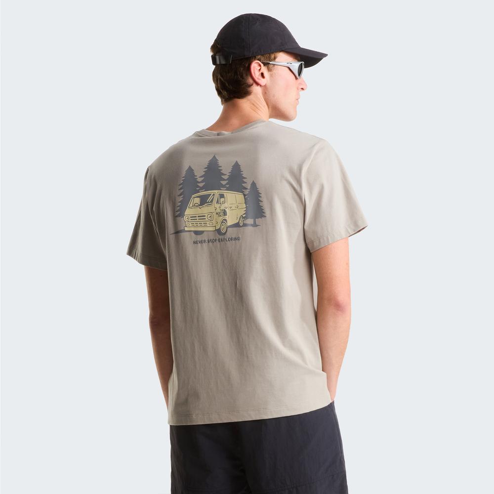 Tričko pánské The North Face Van Life 0A8GQN2MB1 - šedivé