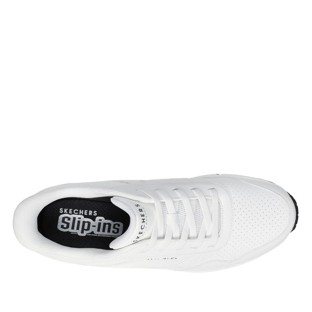 Pánské boty Skechers Slip-ins: Uno Banksia Luxe 183023WHT - bílé
