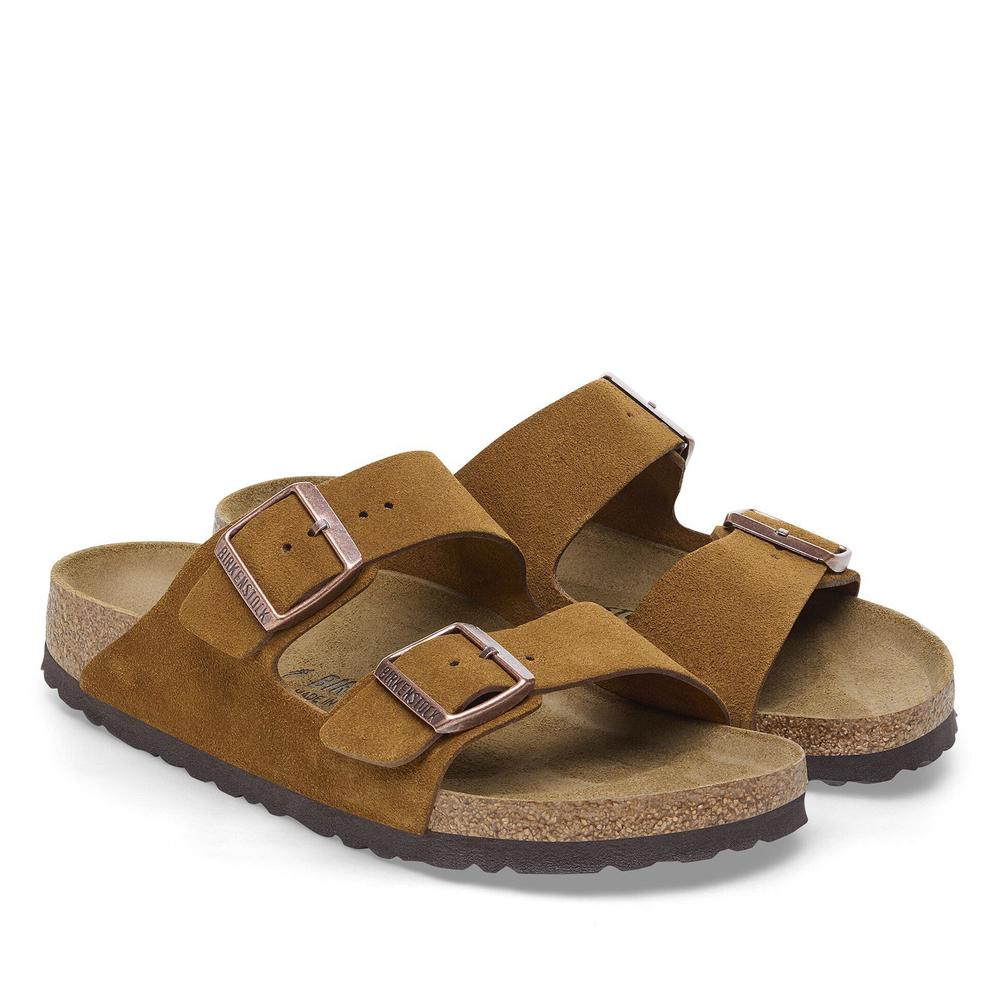 Žabky pánské Birkenstock Arizona 1027082 - hnědé