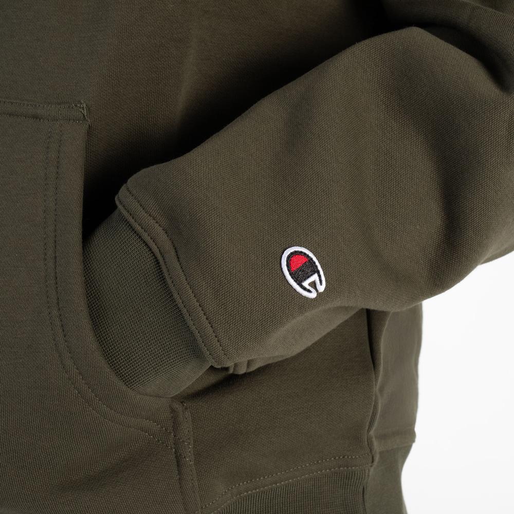 Mikina Champion Full Zip Hoodie 220276-GS508 - zelené