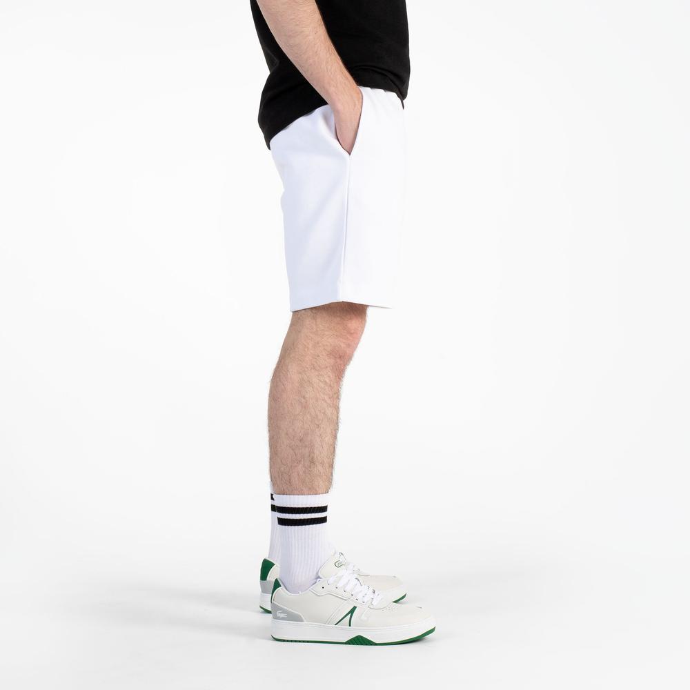 Krátké kalhoty Lacoste GH9627-001 - bílé