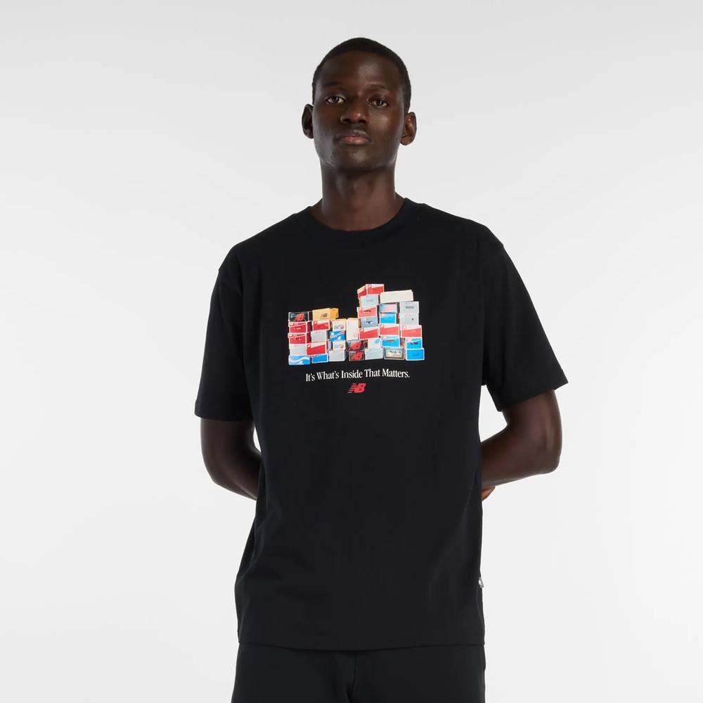 Pánské tričko New Balance MT61H0DXBK - černé