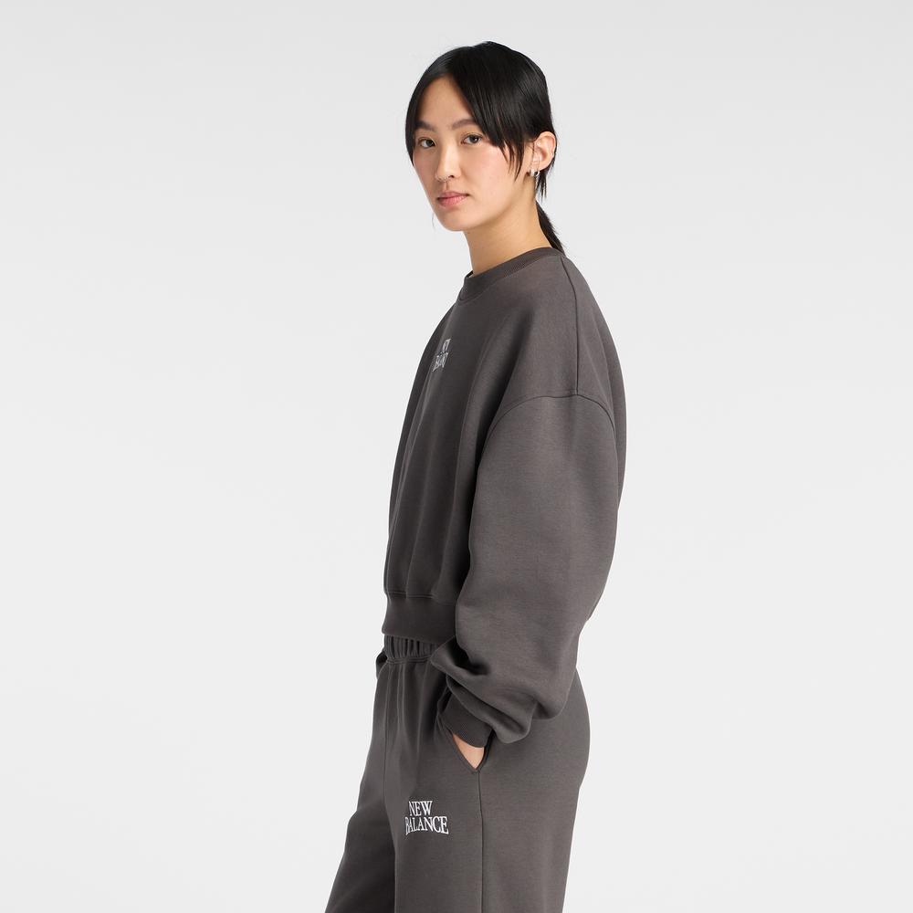 Dámská mikina New Balance WT61935IABR - šedivé