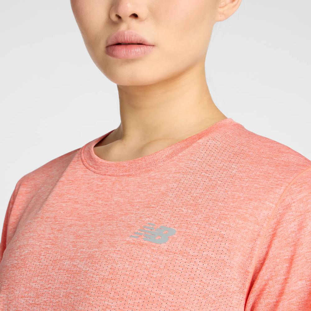 Tričko dámské New Balance WT41253FLE - oranžové