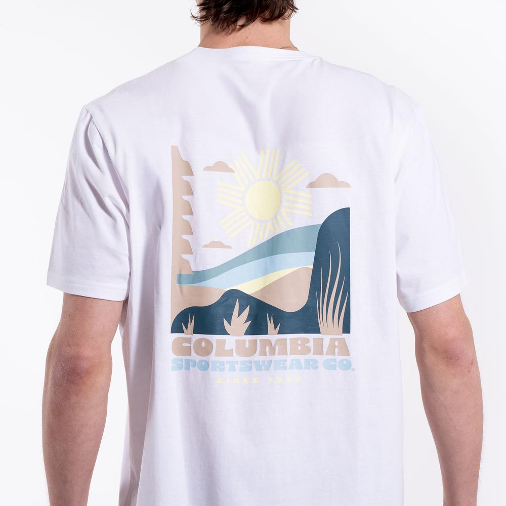 Pánská tričko Columbia CSC Back Graphic 2155021102 - bílé