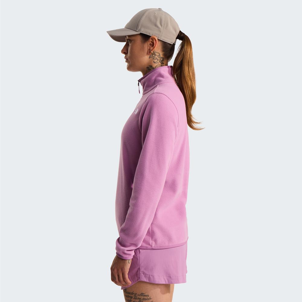Blúza The North Face Glacier 1/4 Zip Fleece 0A8D2JG6E1 - růžové