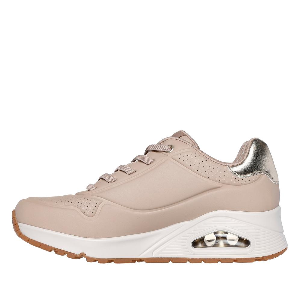 Boty Skechers Uno Shimmer Away 155196NUDE - béžové