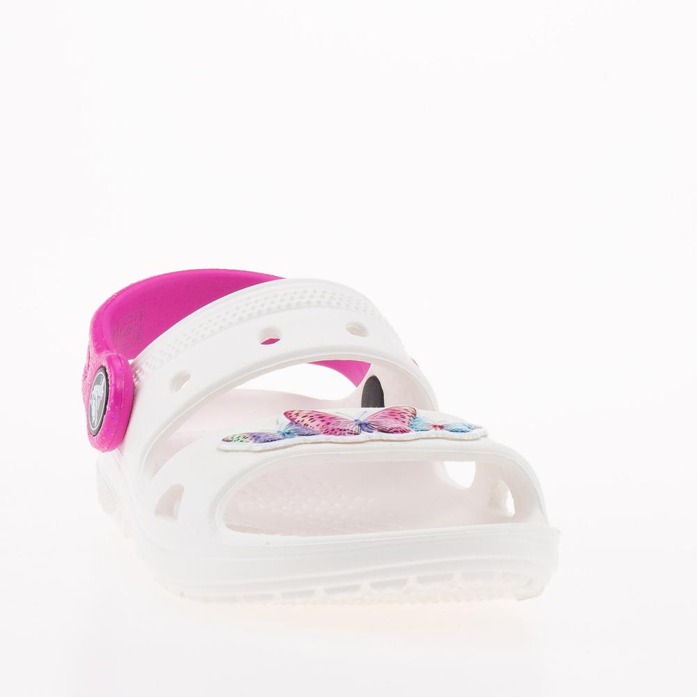 Sandále Crocs Classic Embellished 207803-100 - bílé