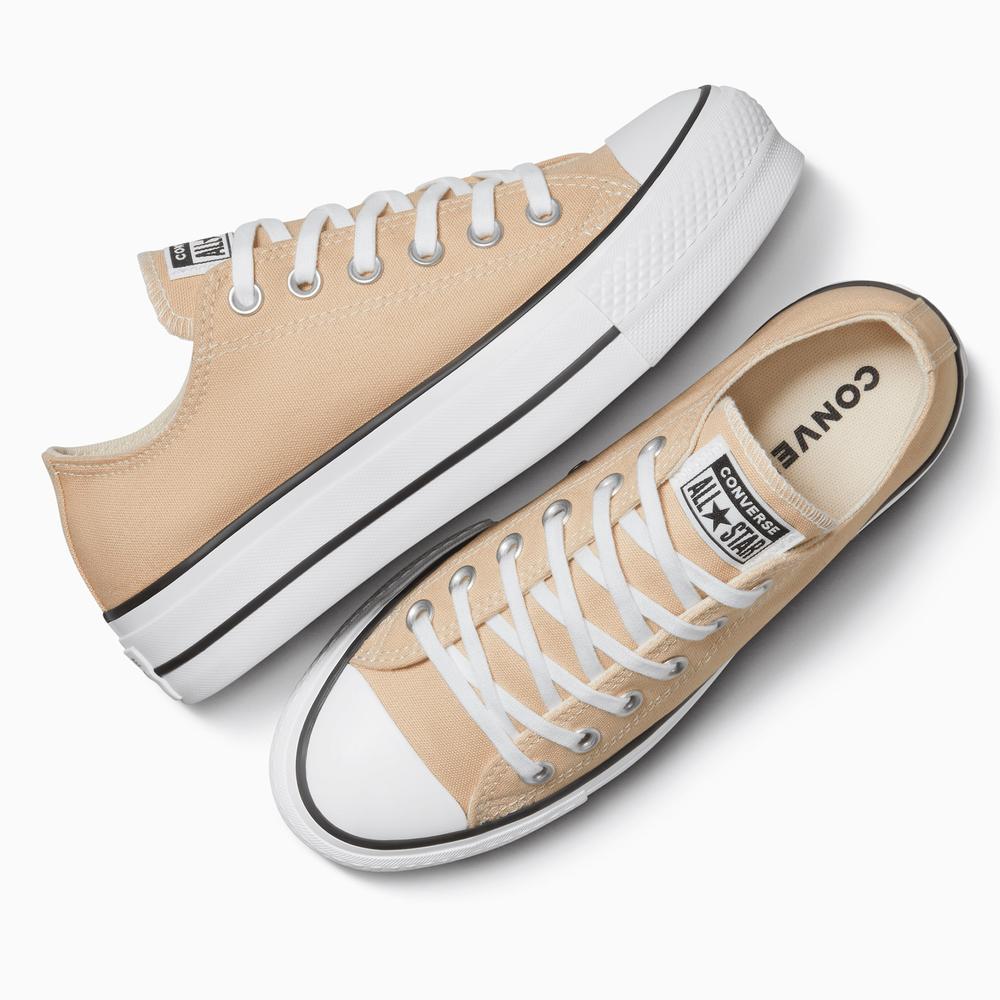 Boty Converse Chuck Taylor All Star Lift Platform A11877C - béžové
