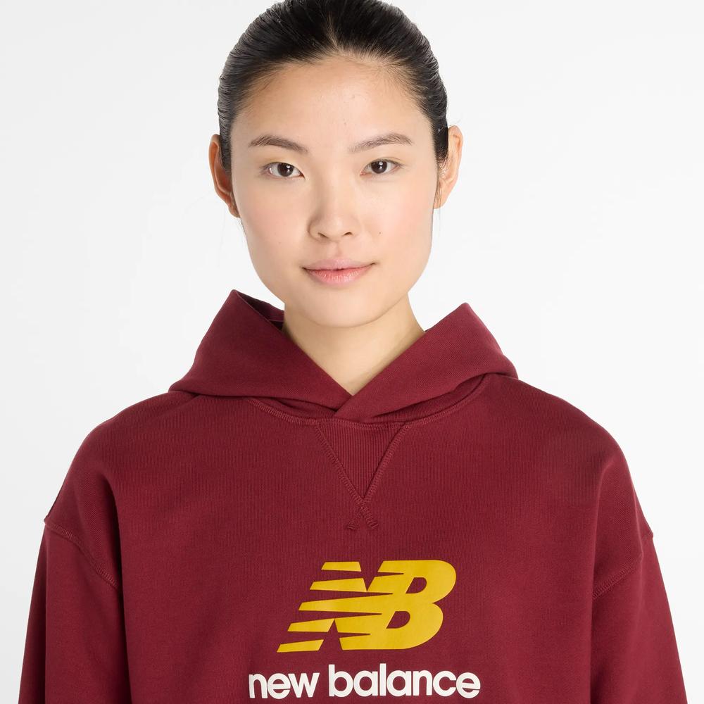 Dámská mikina New Balance WT51501MHB - bordové