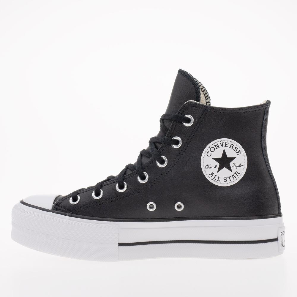 Boty Converse Chuck Taylor All Star Lift Platform Leather 561675C - černé