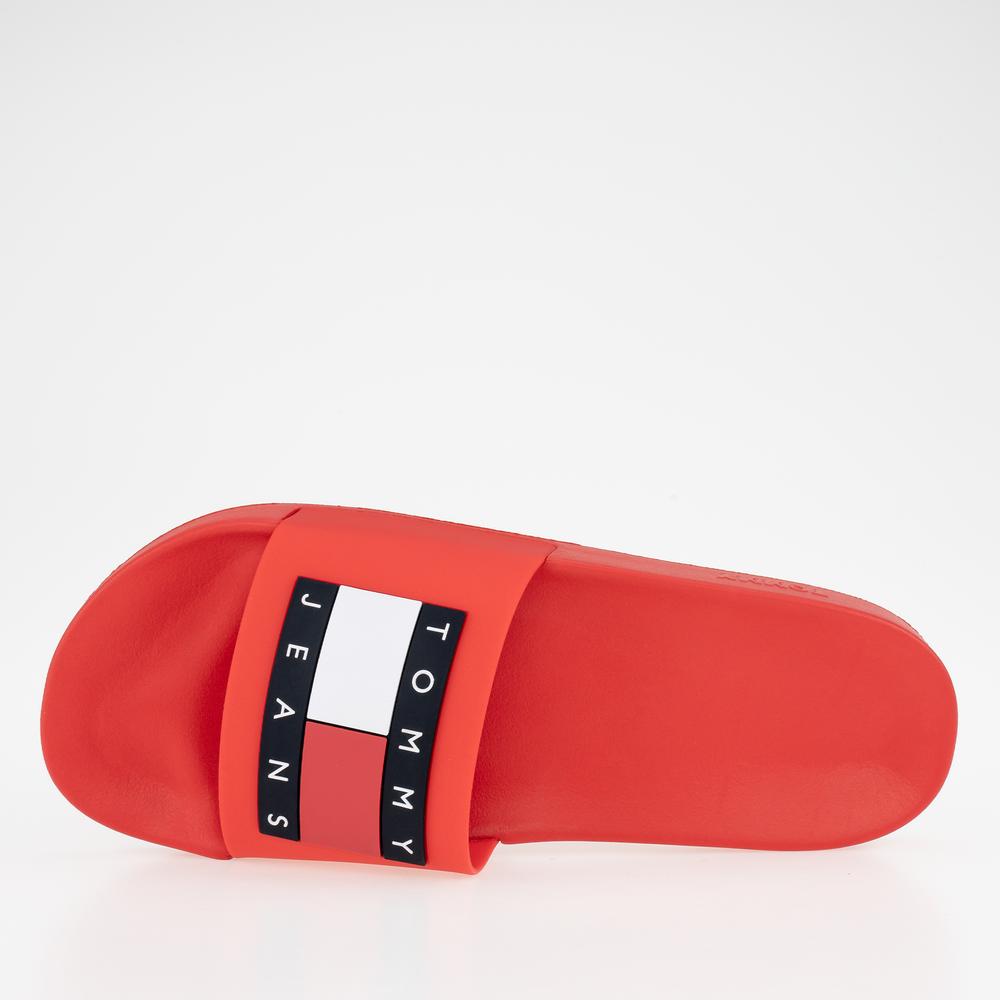 Žabky Tommy Jeans Pool Slide EM0EM01191-XNL - červené