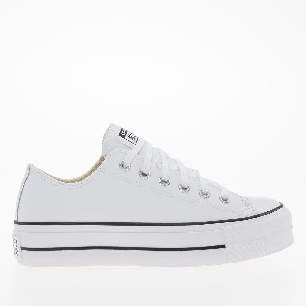 Boty Converse Chuck Taylor All Star Lift Platform Leather 561680C - bílé