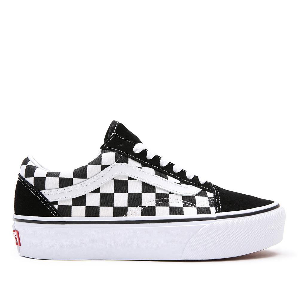 Boty Vans Checkerboard Old Skool Platform VN0A3B3UHRK1 - černé