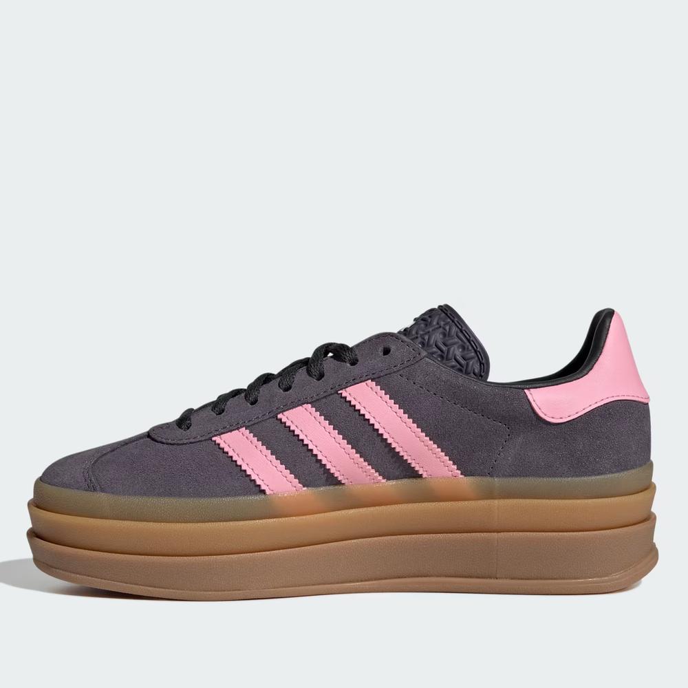 Dětské boty adidas Originals Gazelle Bold J IH6459 - šedivé