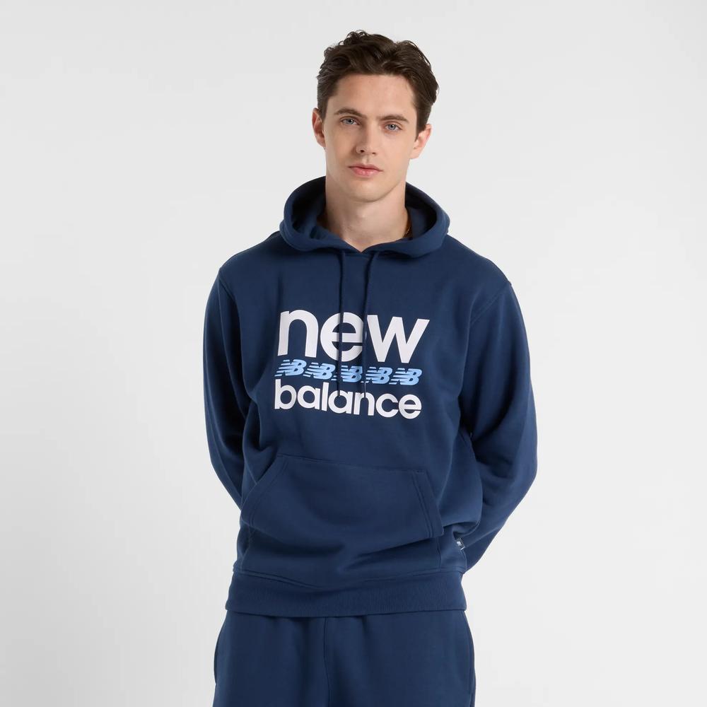 Pánská mikina New Balance MT51941NNY - tmavě modrě