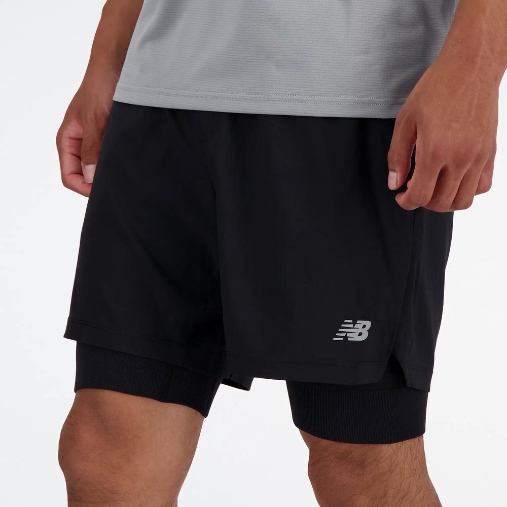 Pánské šortky New Balance MS41288BK - černé