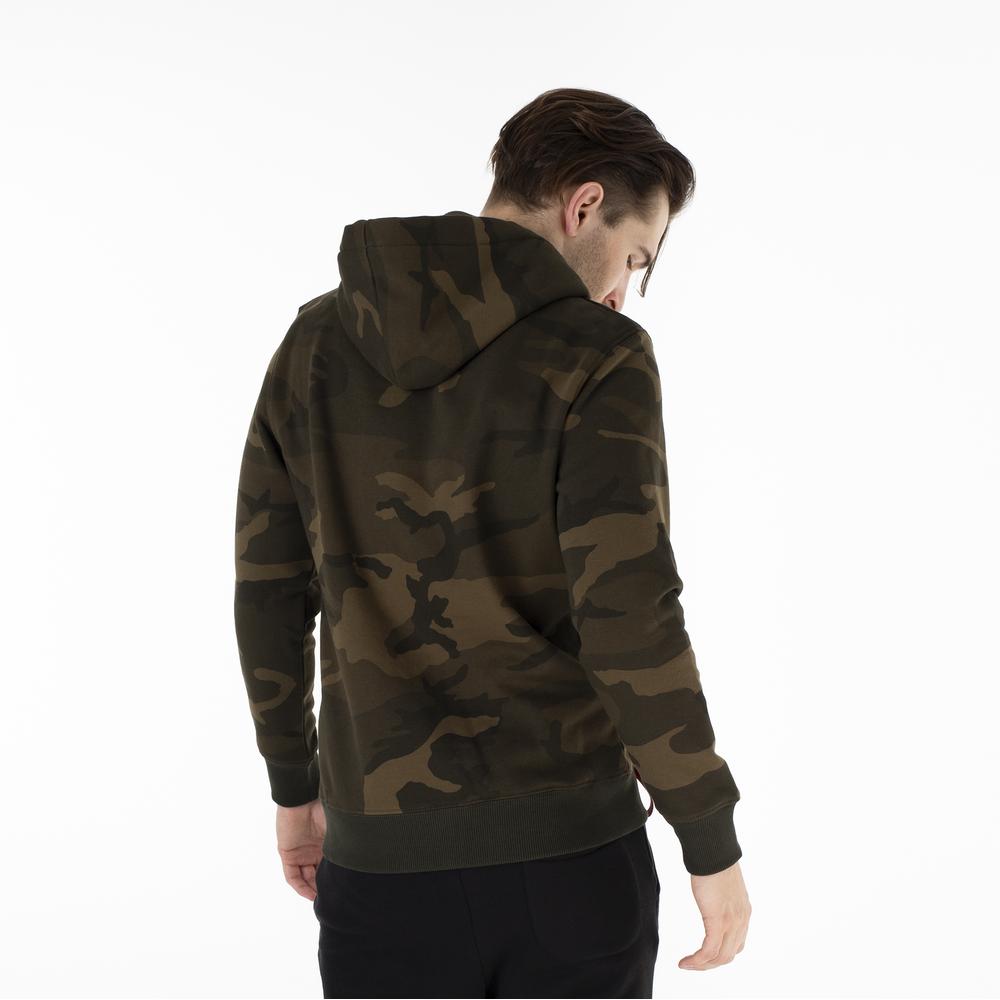 Mikina Alpha Industries Basic Hoody Camo 178312C239 - různobarevné