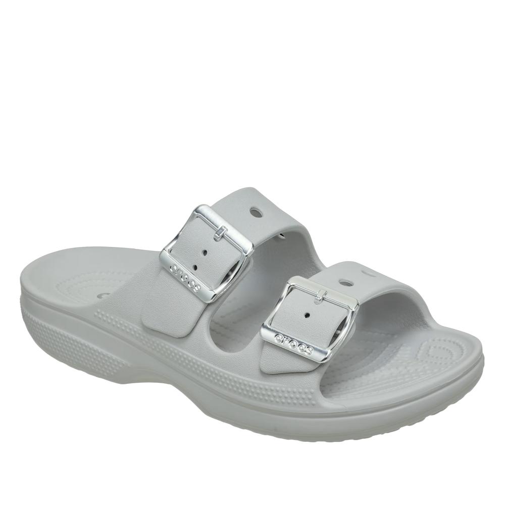 Dámské Crocs Metallic Buckle Saturday 213316-1FT - šedivé