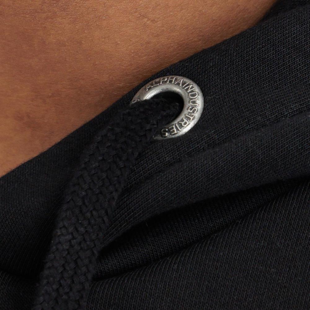 Mikina Alpha Industries Taped Pocket Hoody 13833203 - černé