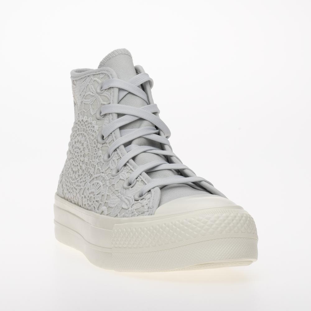 Boty Converse Chuck Taylor All Star Lift Platform Butterflies A07538C - šedivé