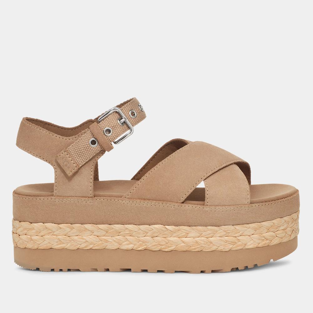 Sandále Ugg Aubrey Platform Sandal 1152711-SAN - béžové