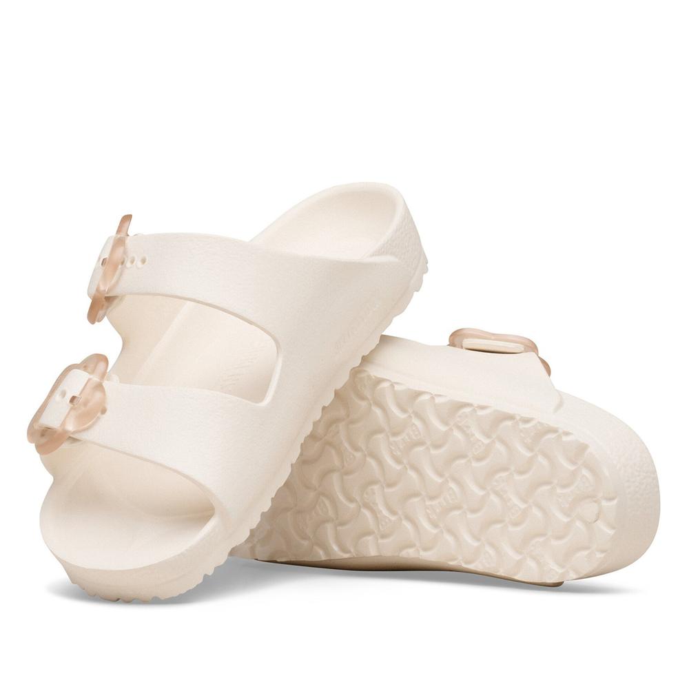 Žabky dětské Birkenstock Arizona Flower Eva Kids 1031291 - béžové