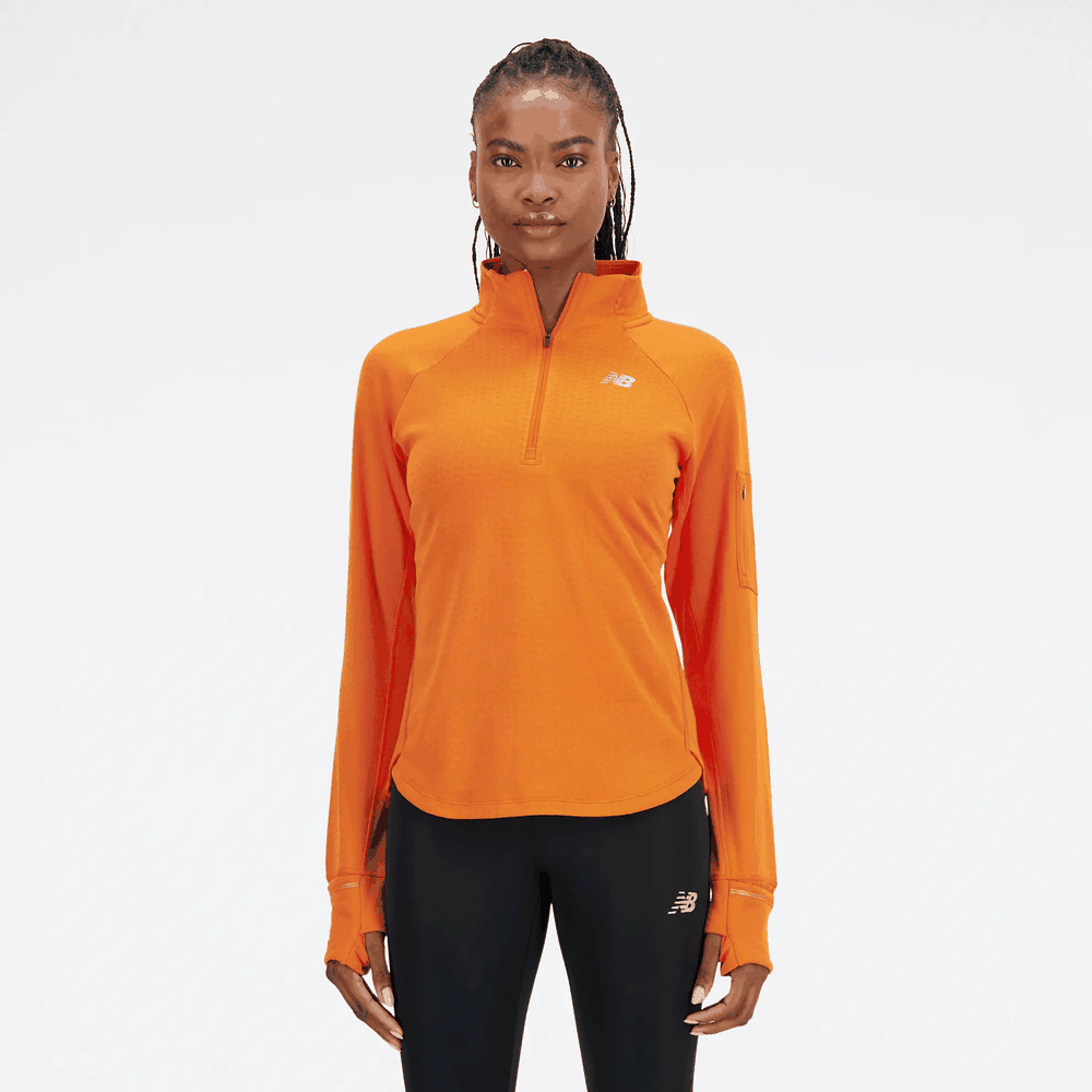 Dámská mikina New Balance WT23252CEN – oranžové